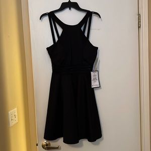 Black mini dress
